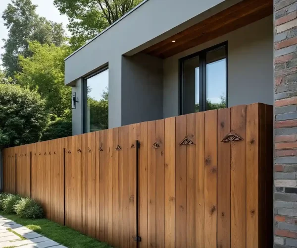 wooden fencing